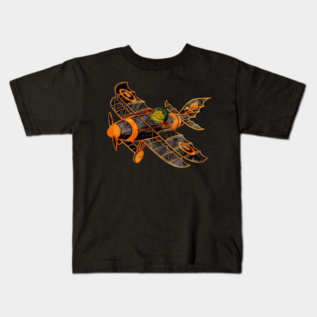 Jack-O-Bomber Kids T-Shirt by Capt. Jack